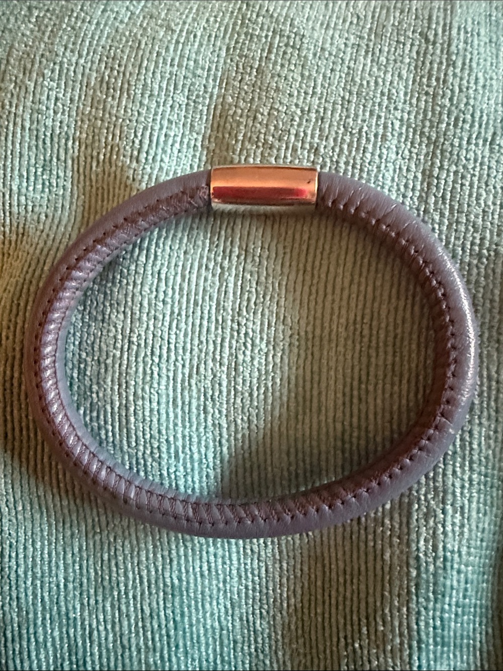 Brighton 
Blue Leather Bracelet with Magnetic Clasp